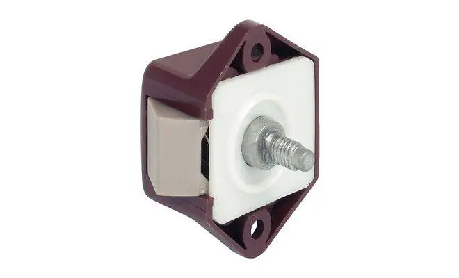 Накладной замок Hafele Push-Snap Mini D 15N 211.62.601 Коричневый