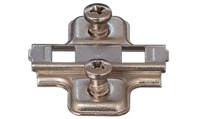 Монтажна планка METALLAMAT SM хрестова 3 мм сталь нікельований з єврошурупами 31861523