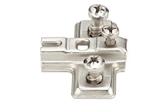 Монтажная планка METALLA MINI А крестовая 0 мм сталь никелированная с еврошурупами 31151510