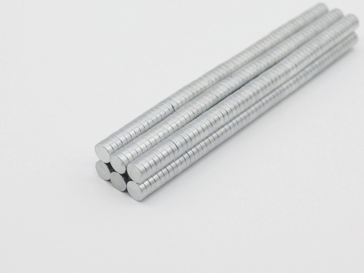 Магнит неодимовый, 6х2мм, Цвет «серебристый»