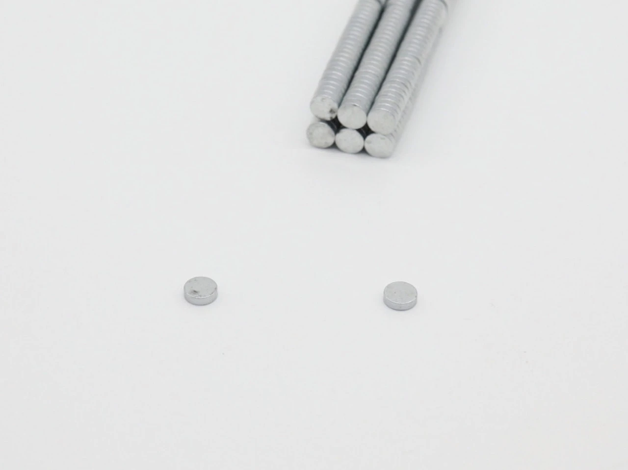 Магнит неодимовый, 6х2мм, Цвет «серебристый» - 2
