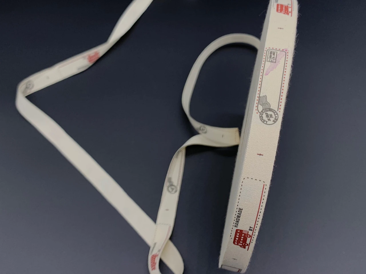 Стрічка декоративна з візерунком, "Post", 1,5см, Колір "бежевий"