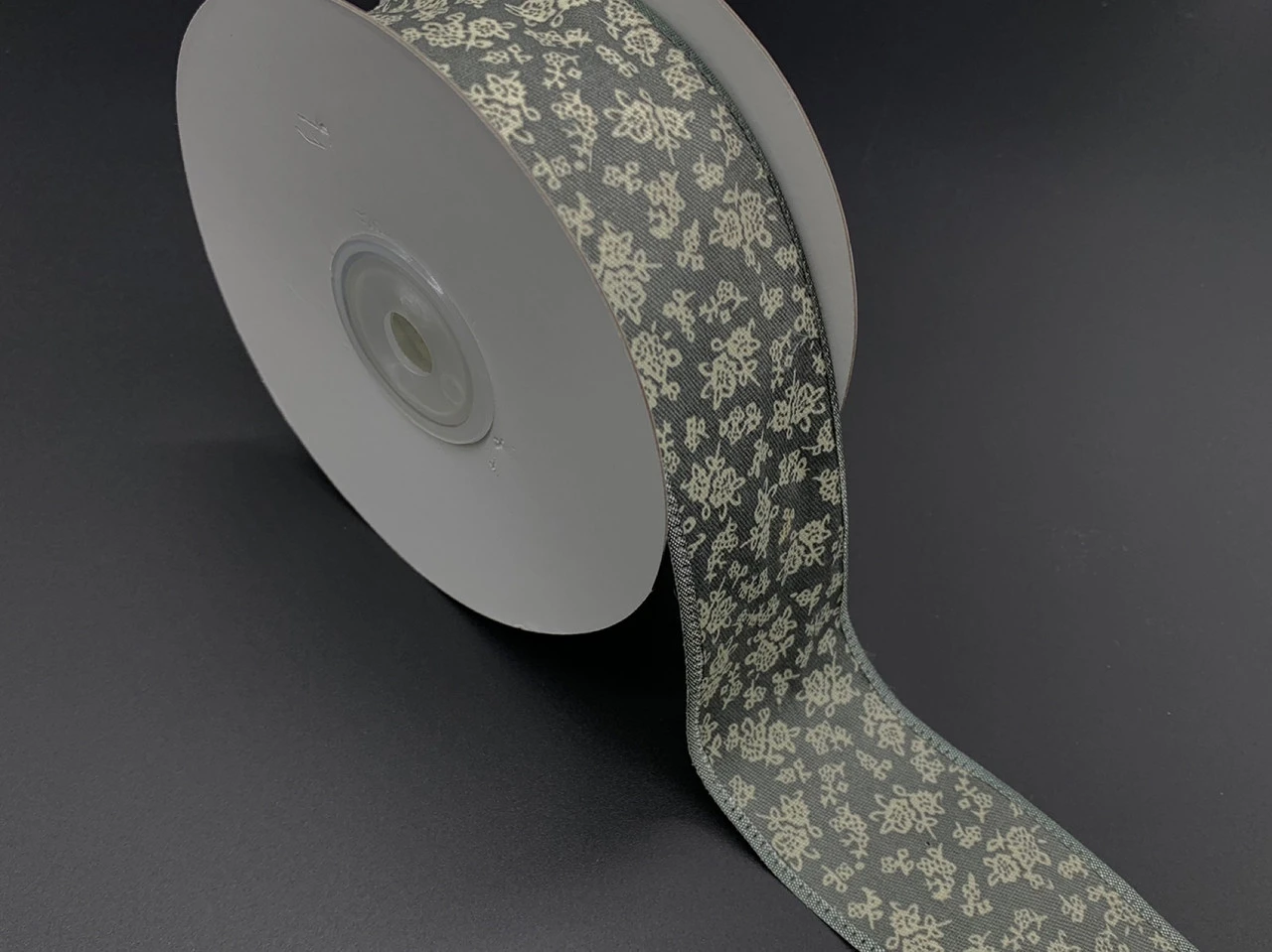 Стрічка декоративна, 4см, 20м/рул, Колір "сірий"