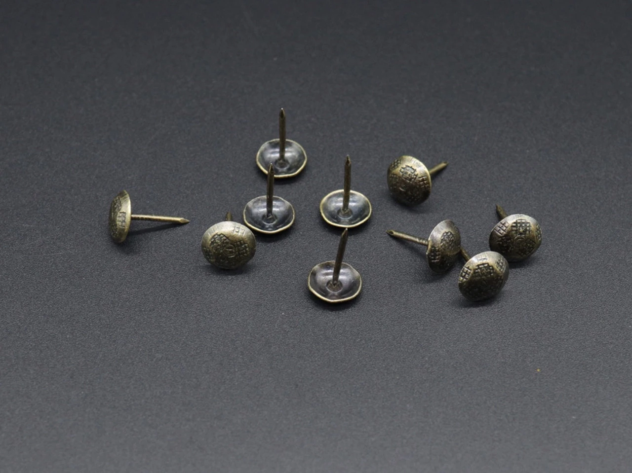 Гвоздь-кнопка, 10х16мм, Старая латунь - 2