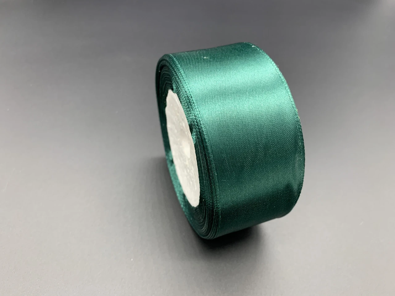 Стрічка атласна декоративна, 4см, 23м/рул, Колір "зелений"