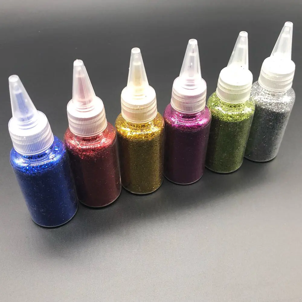 Блискітки, гліттер декоративний в баночці, 25 грам, Колір "блакитний" - 2