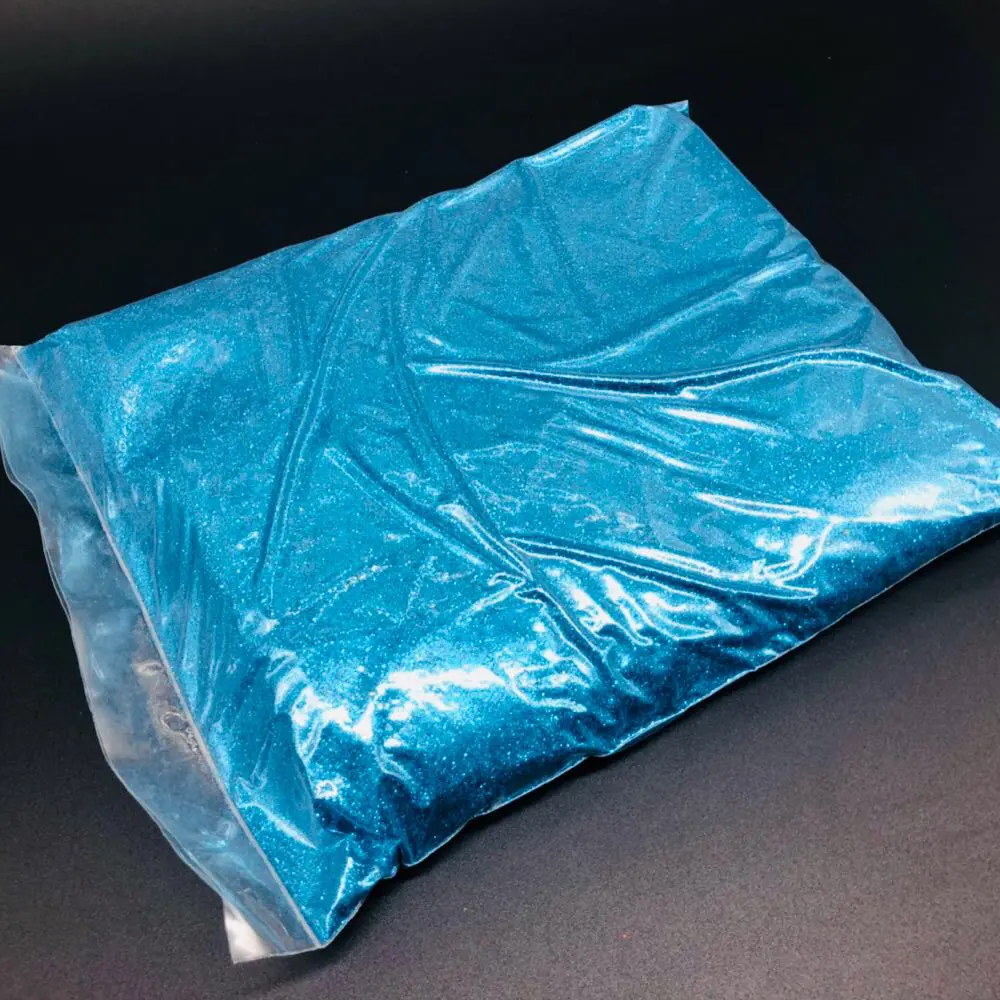 Блискітки, гліттер декоративний сухий, 1 кг, Колір "блакитний" - 2