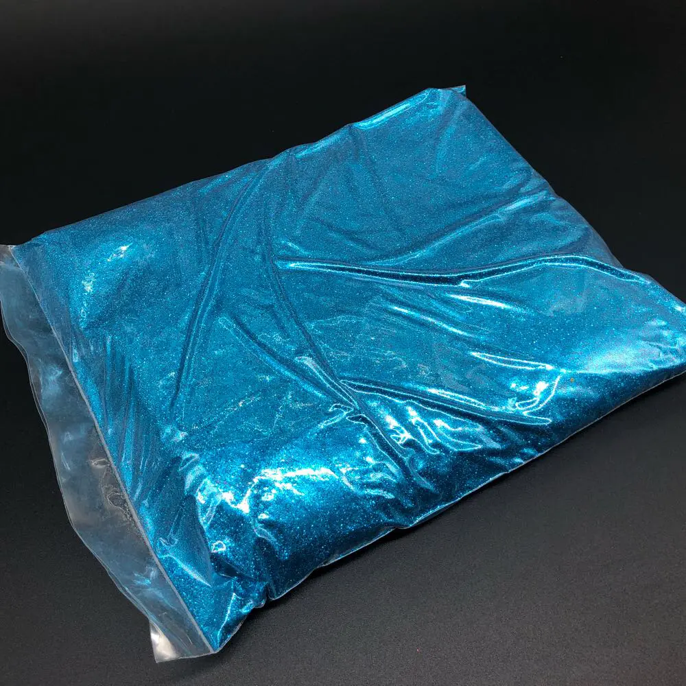 Блискітки, гліттер декоративний сухий, 1 кг, Колір "блакитний"