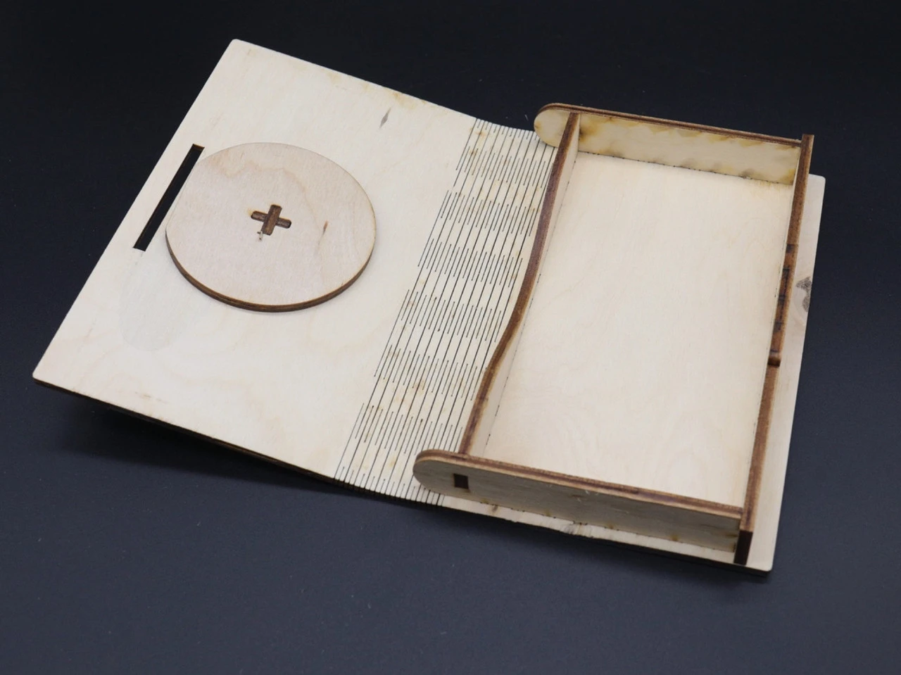 Купюрниця з фанери у формі скрині з кодом, 12х17,5см, Колір "білий" - 2