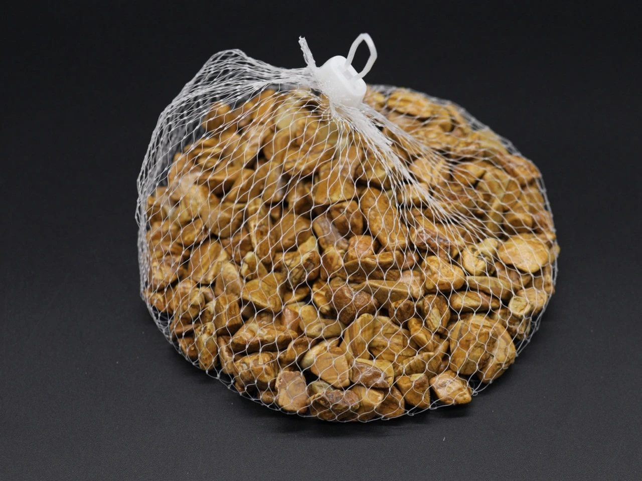 Камінчик декоративний, подріблений, полірований, 500 грам, Колір "коричневий" - 2