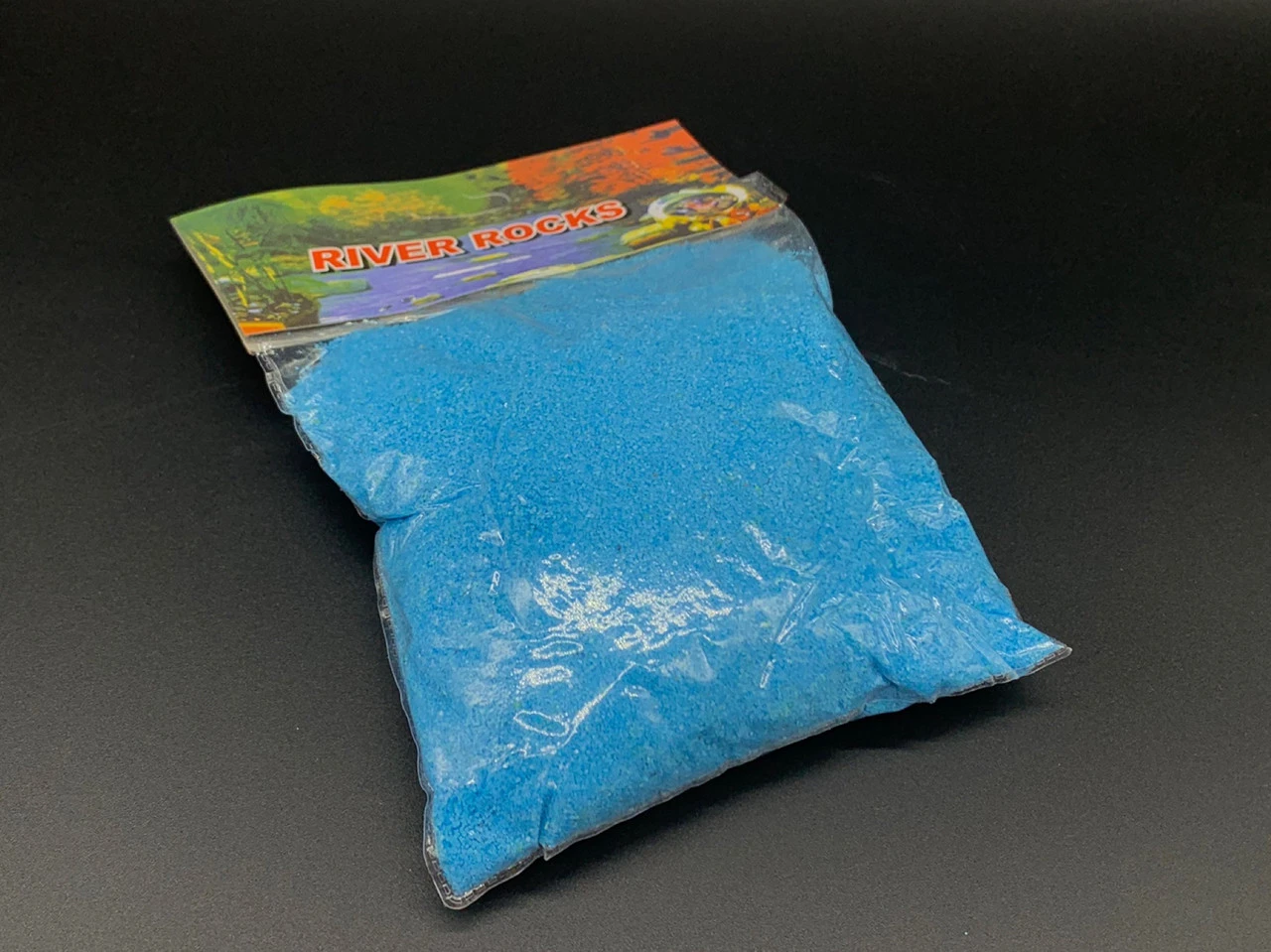 Пісок декоративний кольоровий, 500 грам, Колір "блакитний"