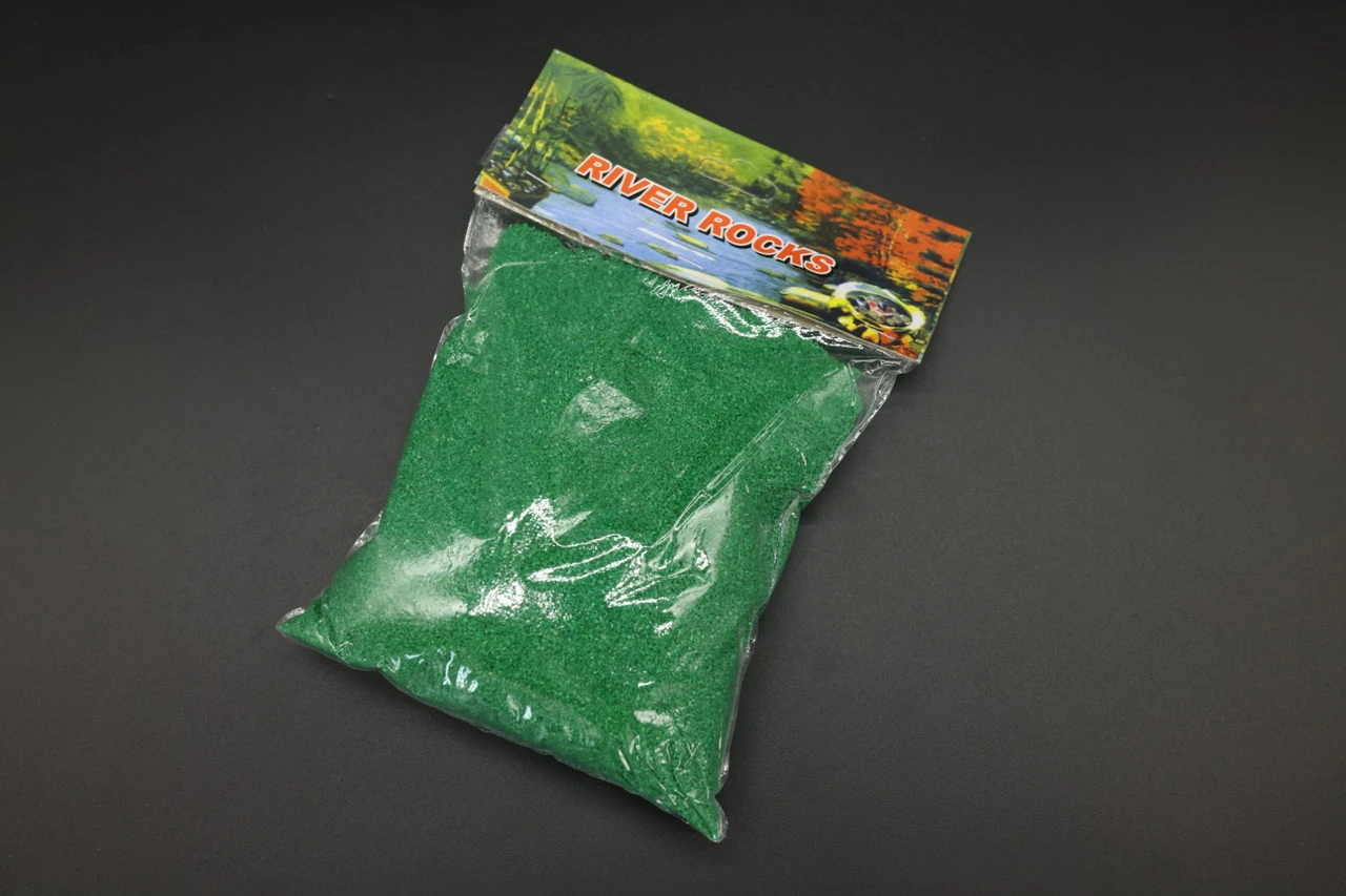 Пісок декоративний кольоровий, 500 грам, Колір "зелений"