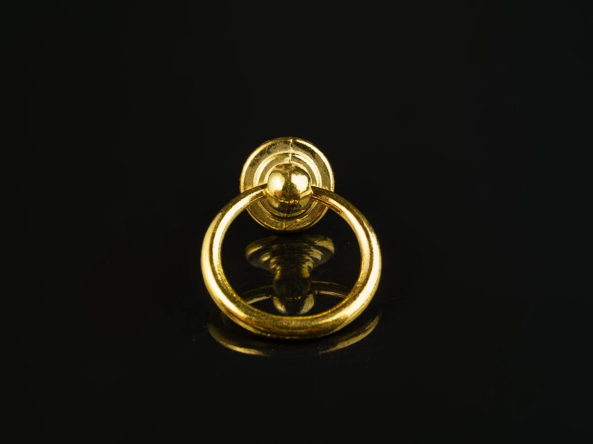 Мебельная ручка, металл, золотистый, 36х50мм