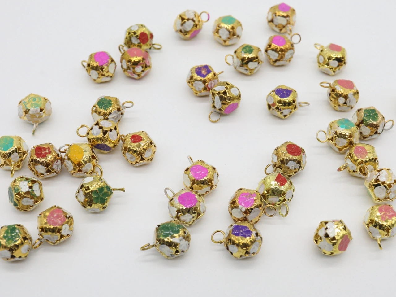 Дзвіночки-брязкальця металеві декоративні, 12мм, Колір "золотистий"