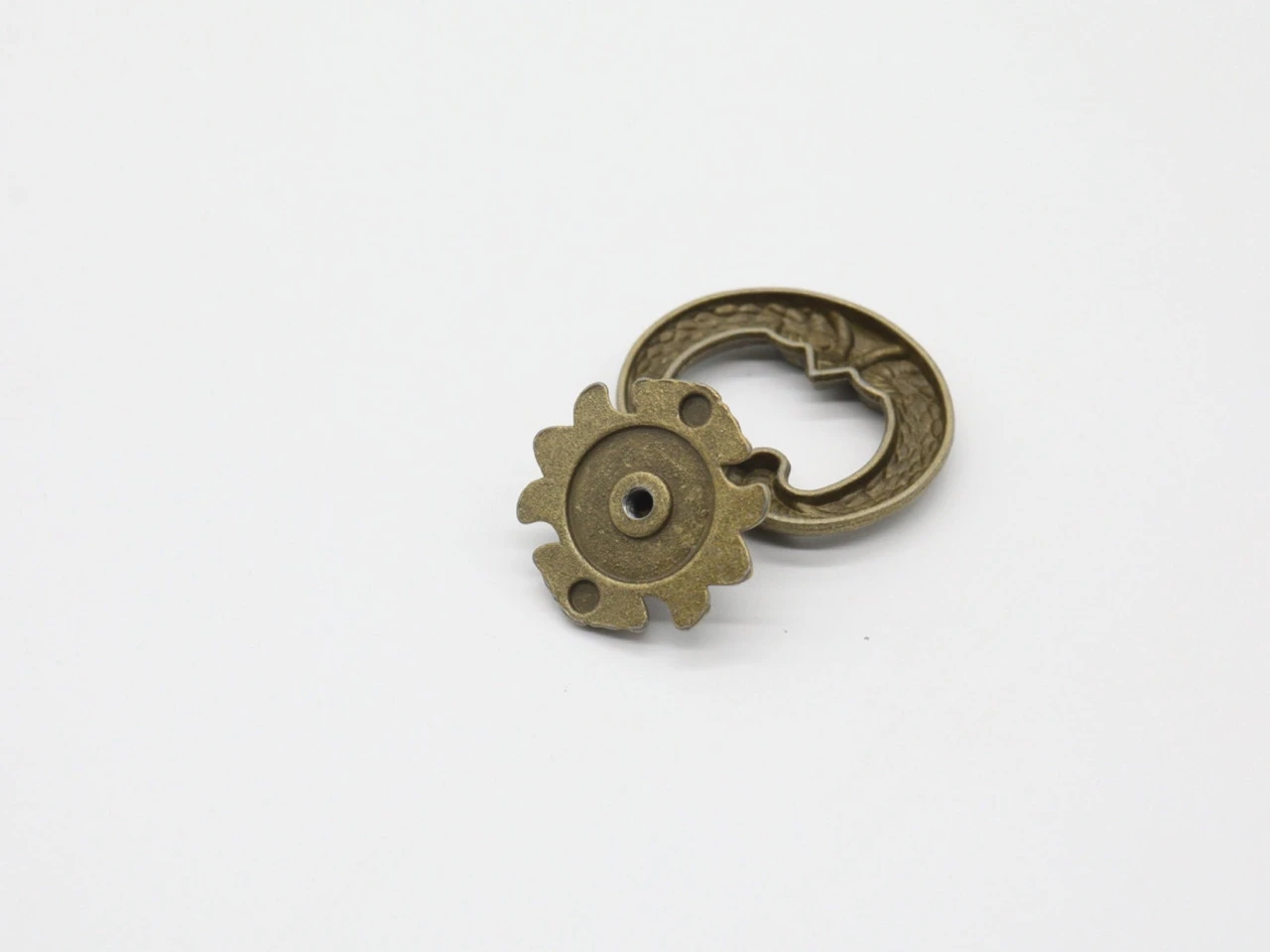 Мебельная ручка, металл, бронза, 44х61мм - 2