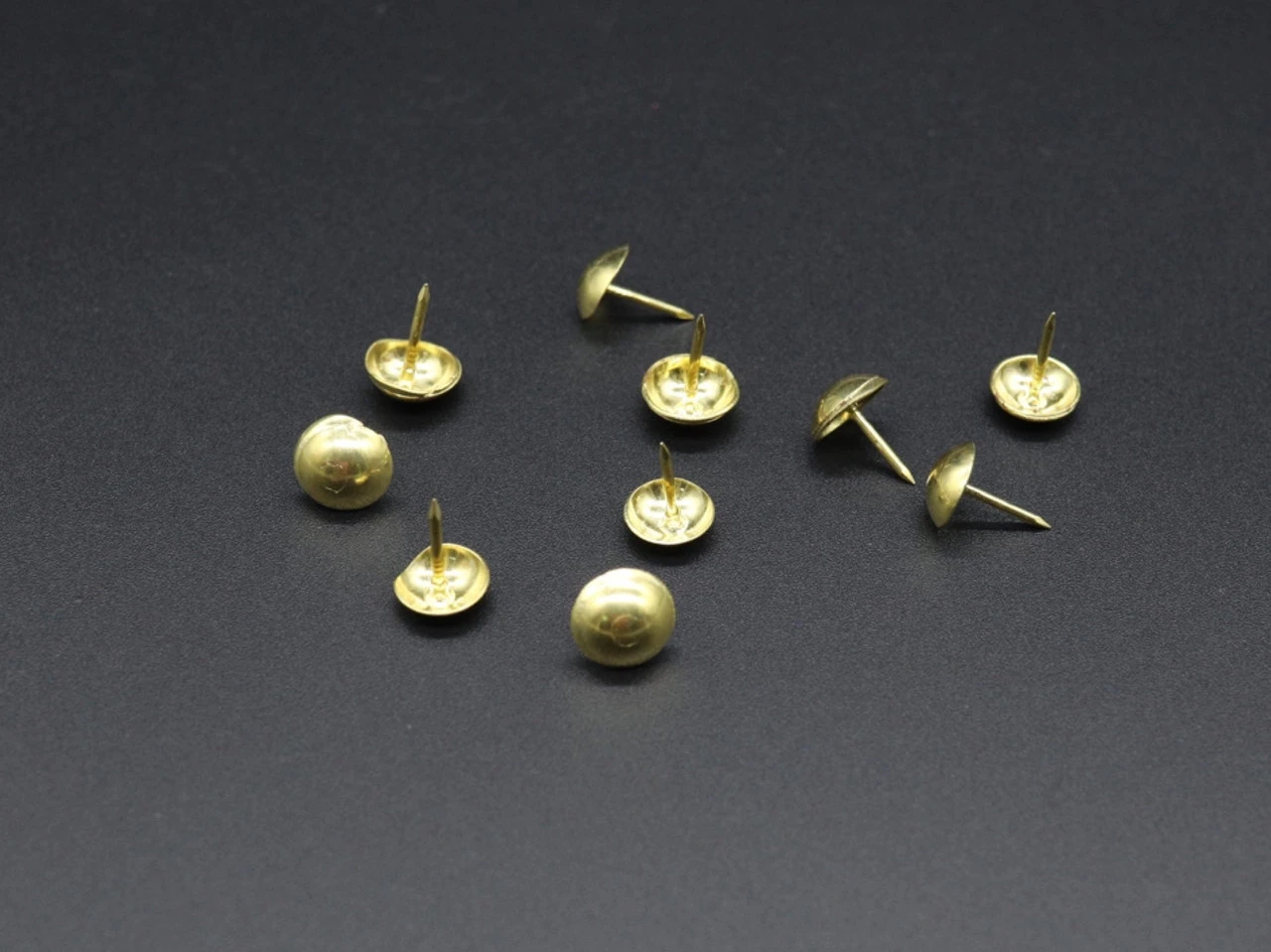Гвоздь-кнопка, 8,5х10мм, Золотистый - 2