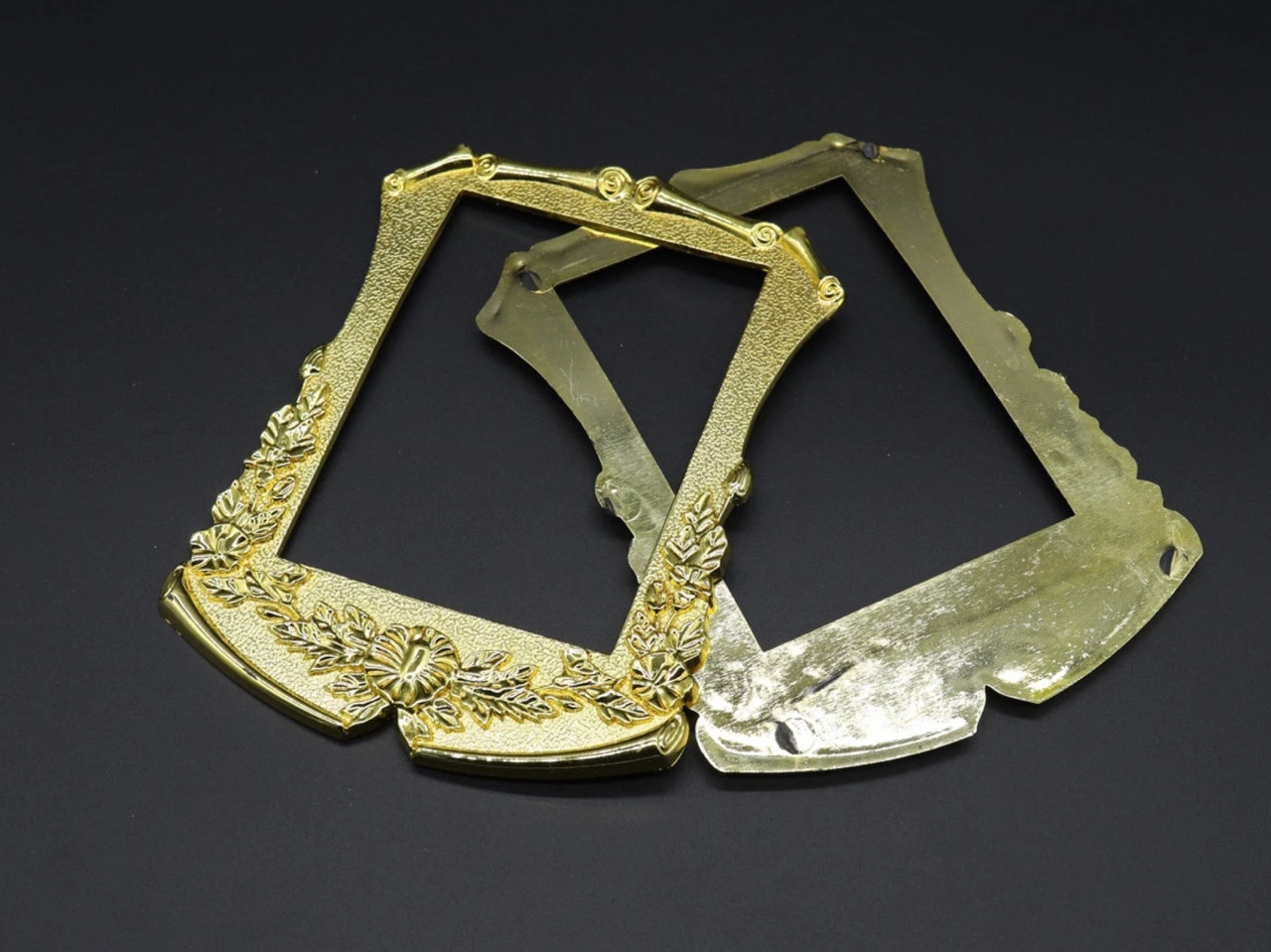 Рамка для фото пластикова, 8х11см, Колір "золотистий" - 2