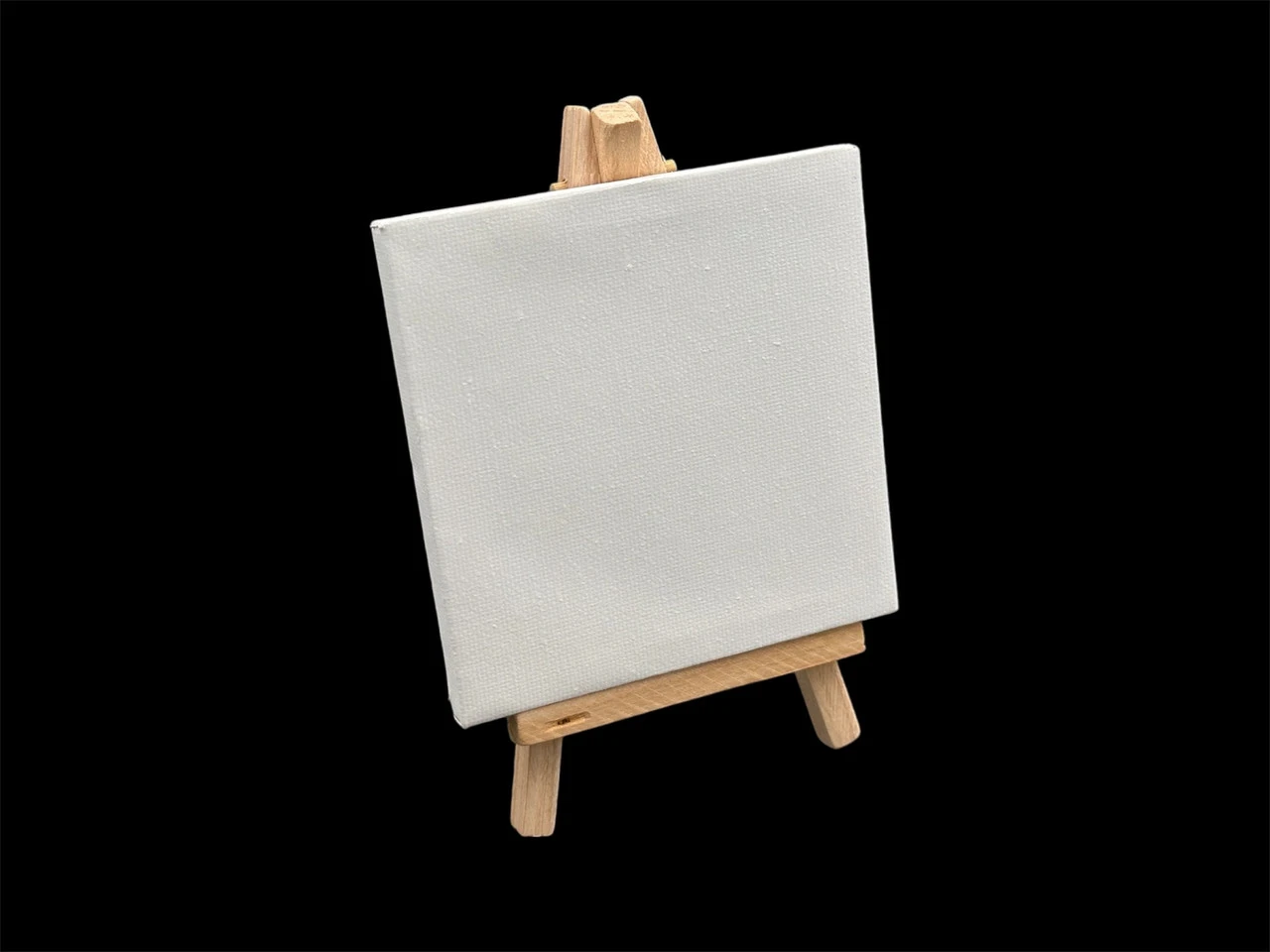 Полотно для малювання з мольбертом, 10х10см, Колір "білий"