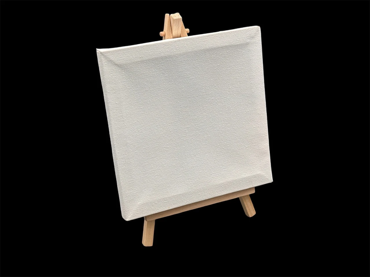 Полотно для малювання з мольбертом, 15х15см, Колір "білий"