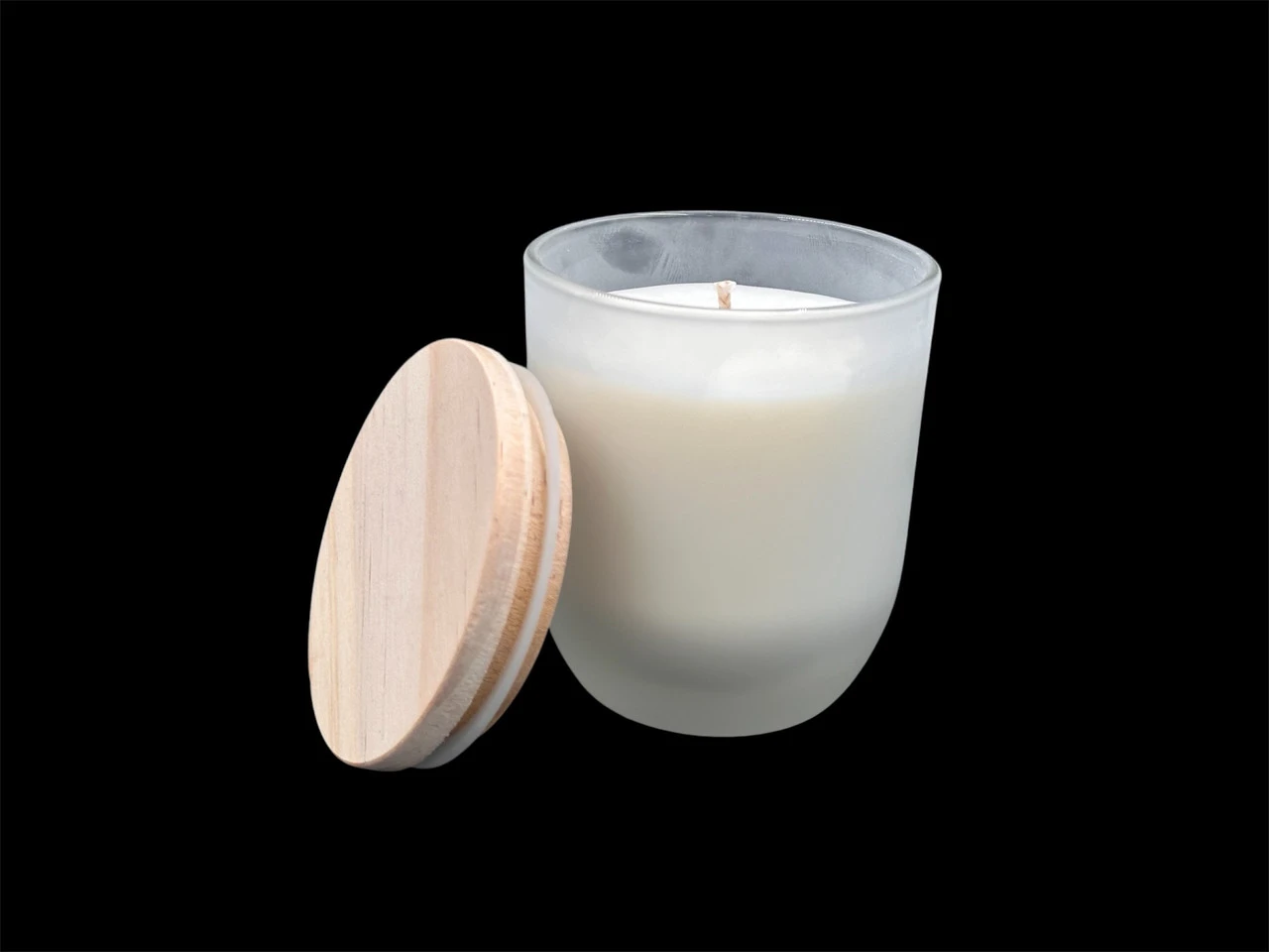 Аромасвічка соєва з ґнітом, аромат "Гарбузово-ванільні зефірки", 85х70мм