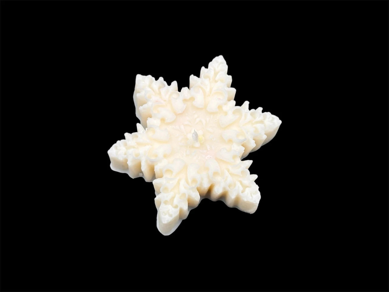 Свеча декоративная «Снежинка», 75х20мм, 45 грамм