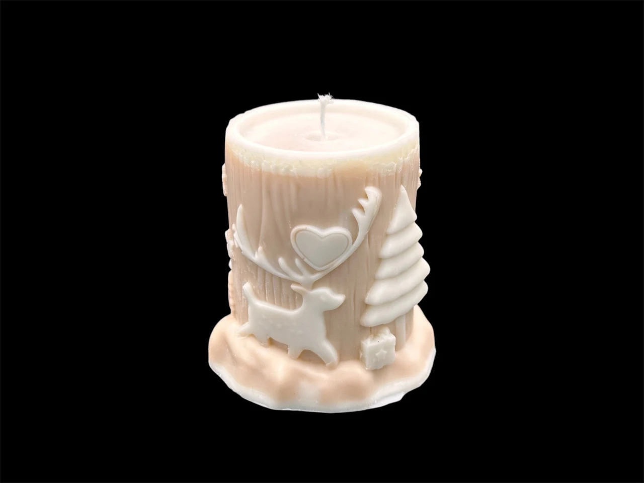 Свічка декоративна "Новорічна", 8,5см, 235 грам - 2