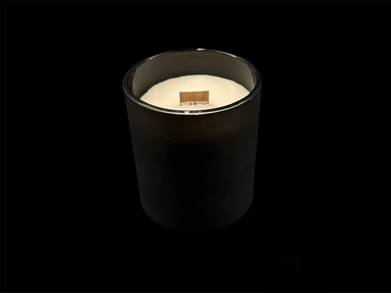 Аромасвічка соєва з дерев'яним ґнітом, аромат "Гарбузово-ванільні зефірки" - 2