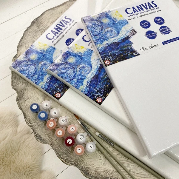 Полотно на підрамнику, полікотон, 35х35см