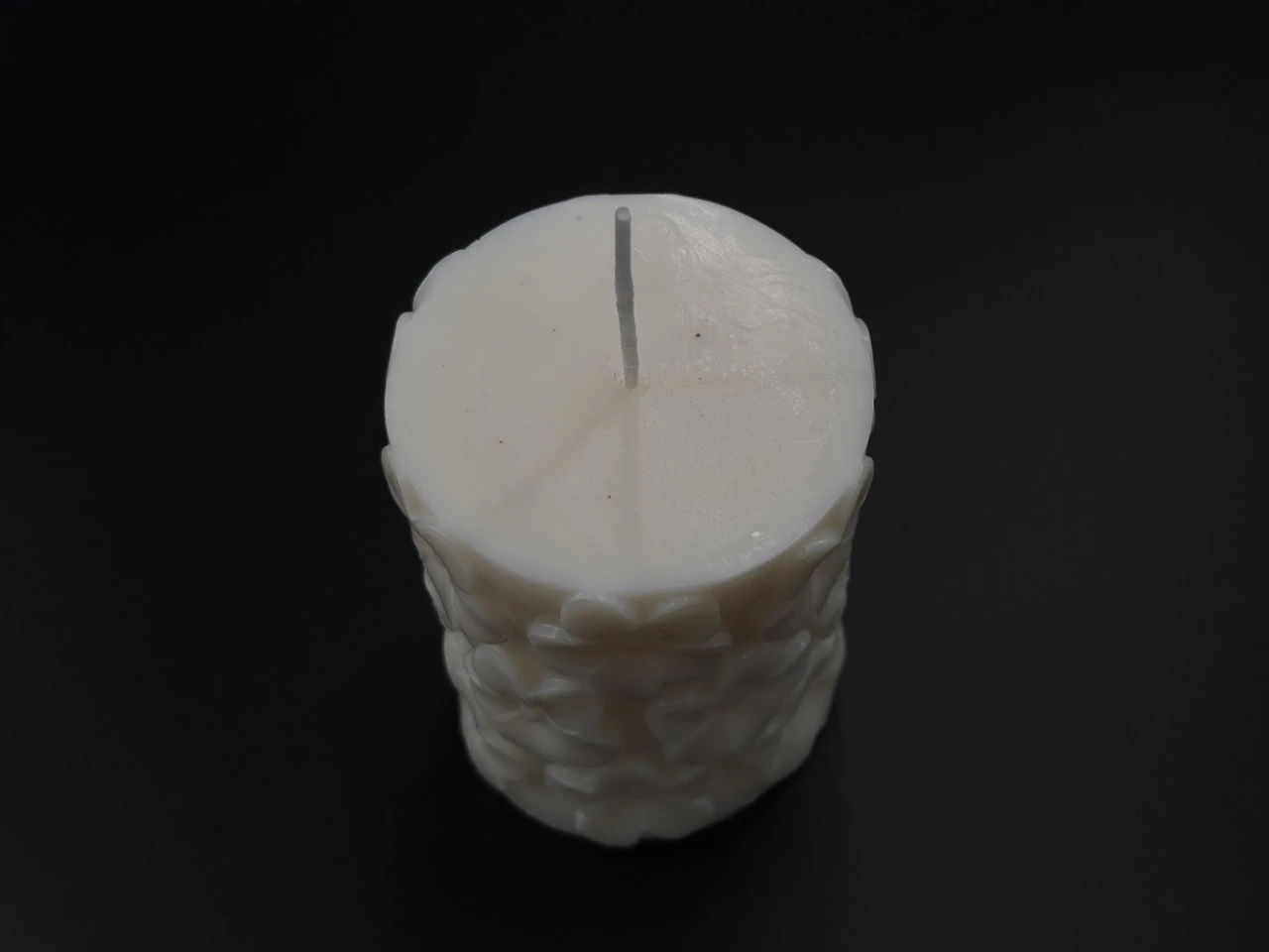 Свеча декоративная соевая «Цилиндр Цветы», 9см, 245 грамм - 2