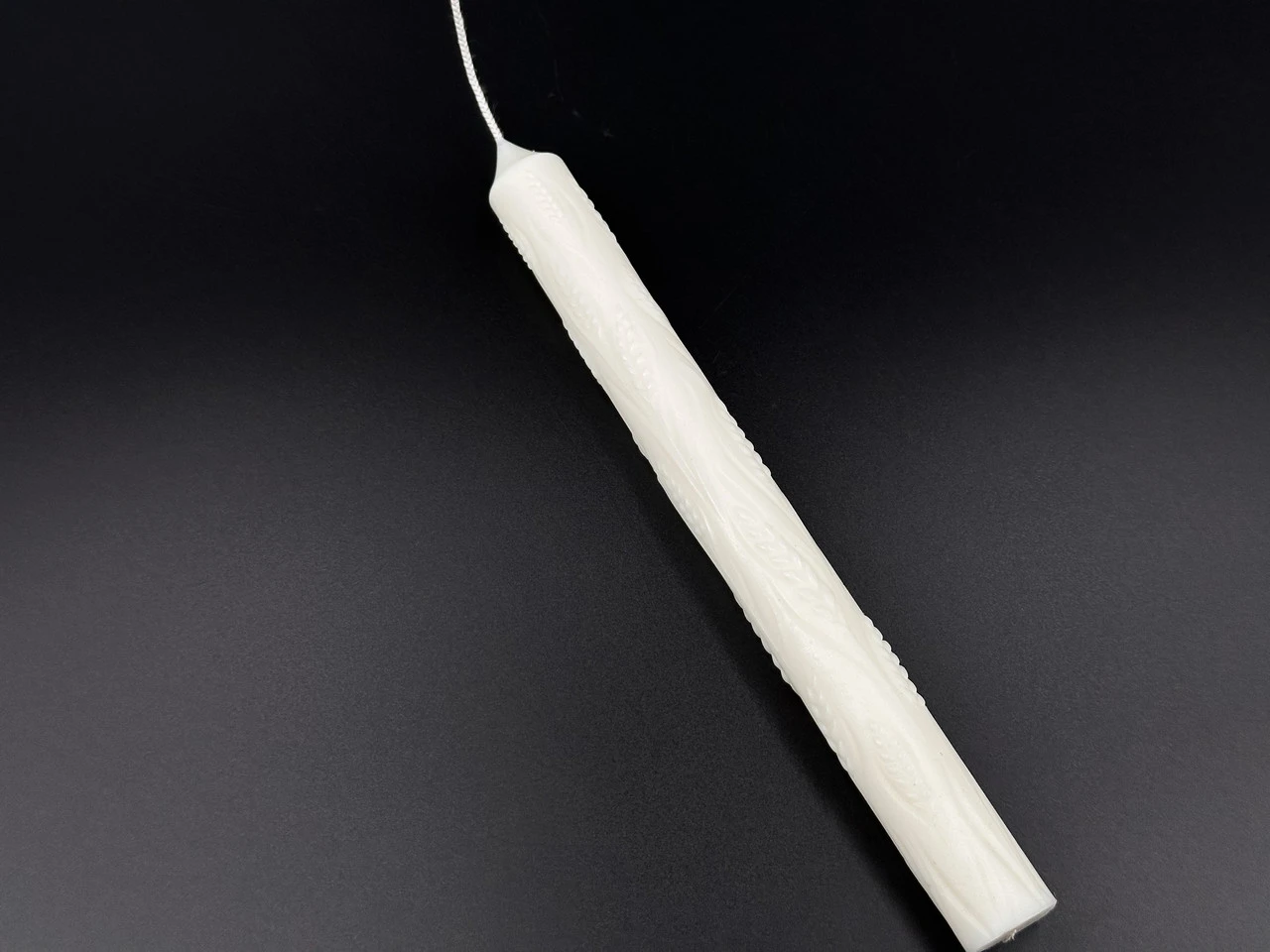 Свеча декоративная столовая соевая «Колоски», 19,5см, 50 грамм