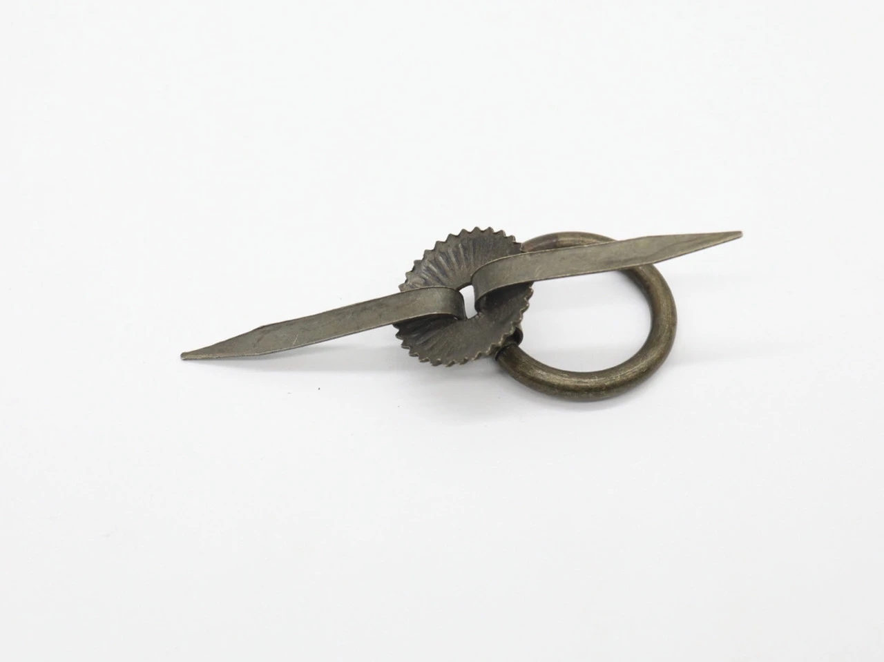 Меблева ручка, метал, стара латунь, 30мм - 2