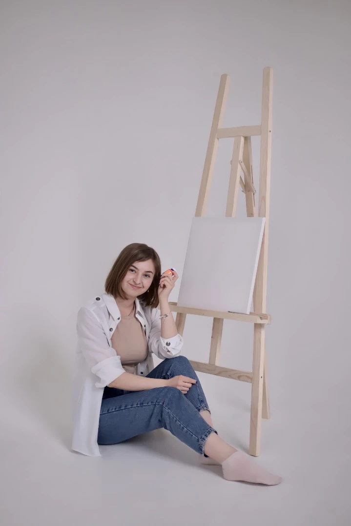 Мольберт стационарный тренога, деревянный - 2