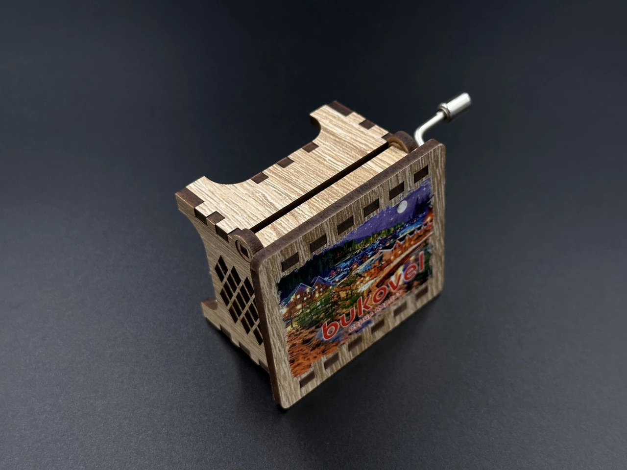 Музыкальная шкатулка «Буковель», 6х5см, Цвет «серый»