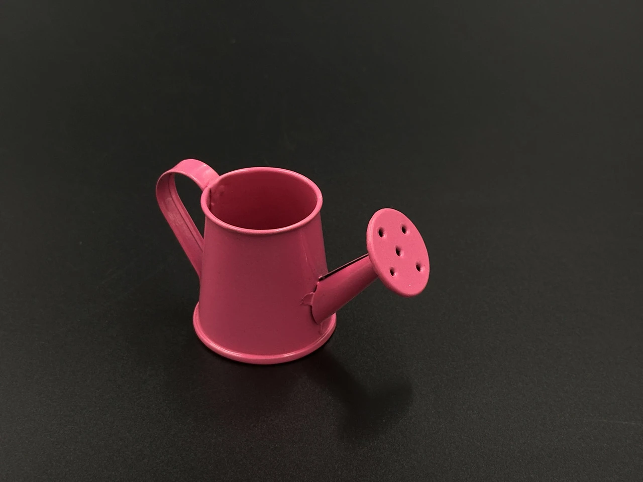 Поливачка декоративная металлическая, 4,5см, Цвет «розовый»