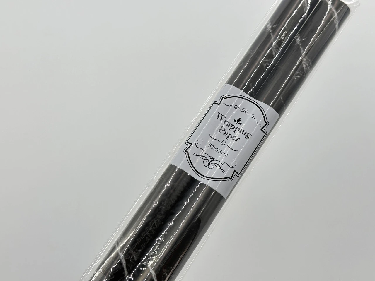 Бумага подарочная, 53х75см, Цвет «черный мрамор», 2шт - 2