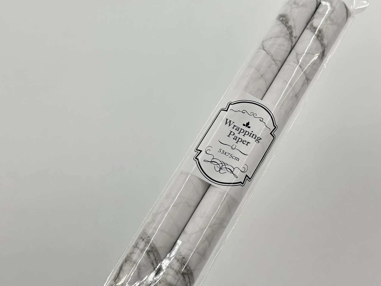 Бумага подарочная, 53х75см, Цвет «белый мрамор», 2шт - 2