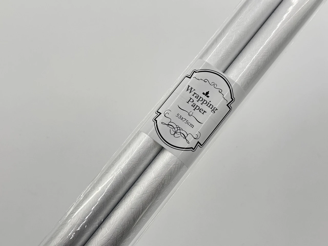 Бумага подарочная, 53х75см, Цвет «серебряный», 2шт - 2