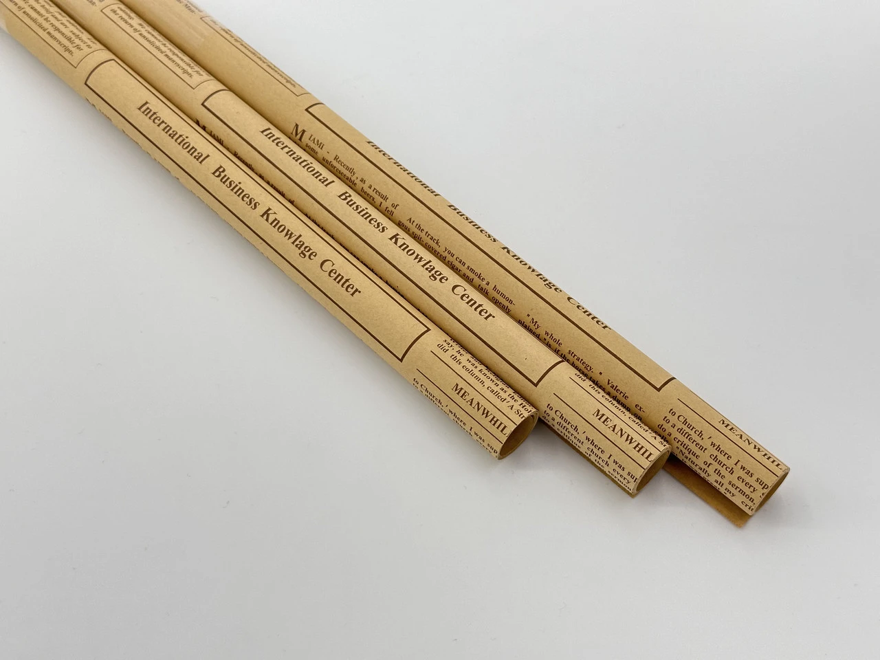 Бумага подарочная, 53х75см, Цвет «коричневый», крафтовая, 3шт