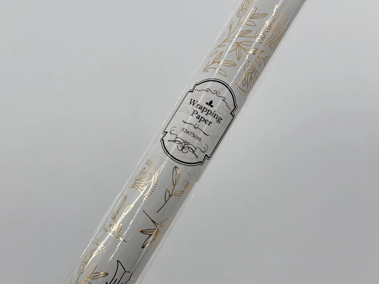 Бумага подарочная, 53х75см, С принтом «цветы» - 2