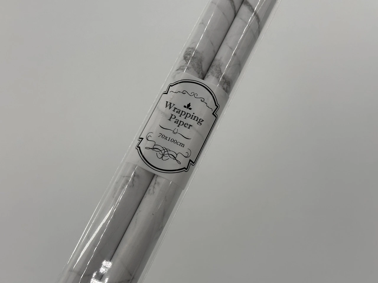 Бумага подарочная, 70х100см, Цвет «белый мрамор», 2шт - 2