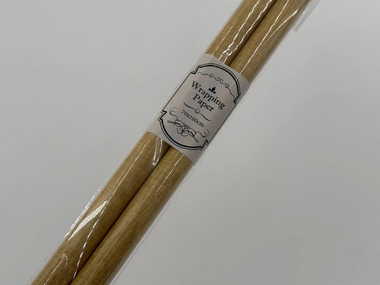 Бумага подарочная, 70х100см, Цвет «золотой», 2шт - 2