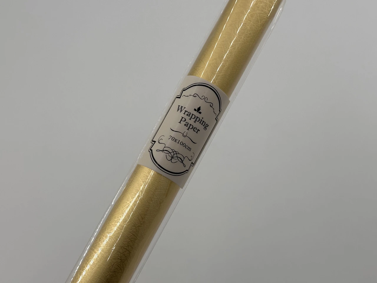 Бумага подарочная, 70х100см, Цвет «золотой» - 2