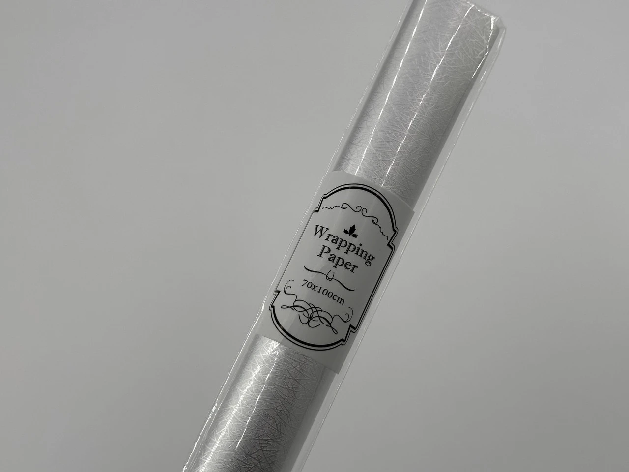 Папір подарунковий, 70х100см, Колір "срібний" - 2