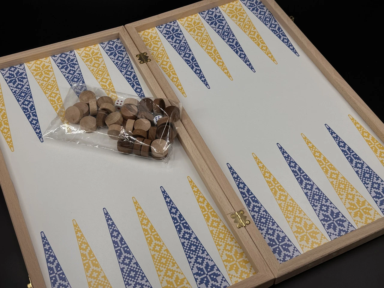 Нарди настільна гра, "Герб", 27х52см, Колір "дерево" - 2
