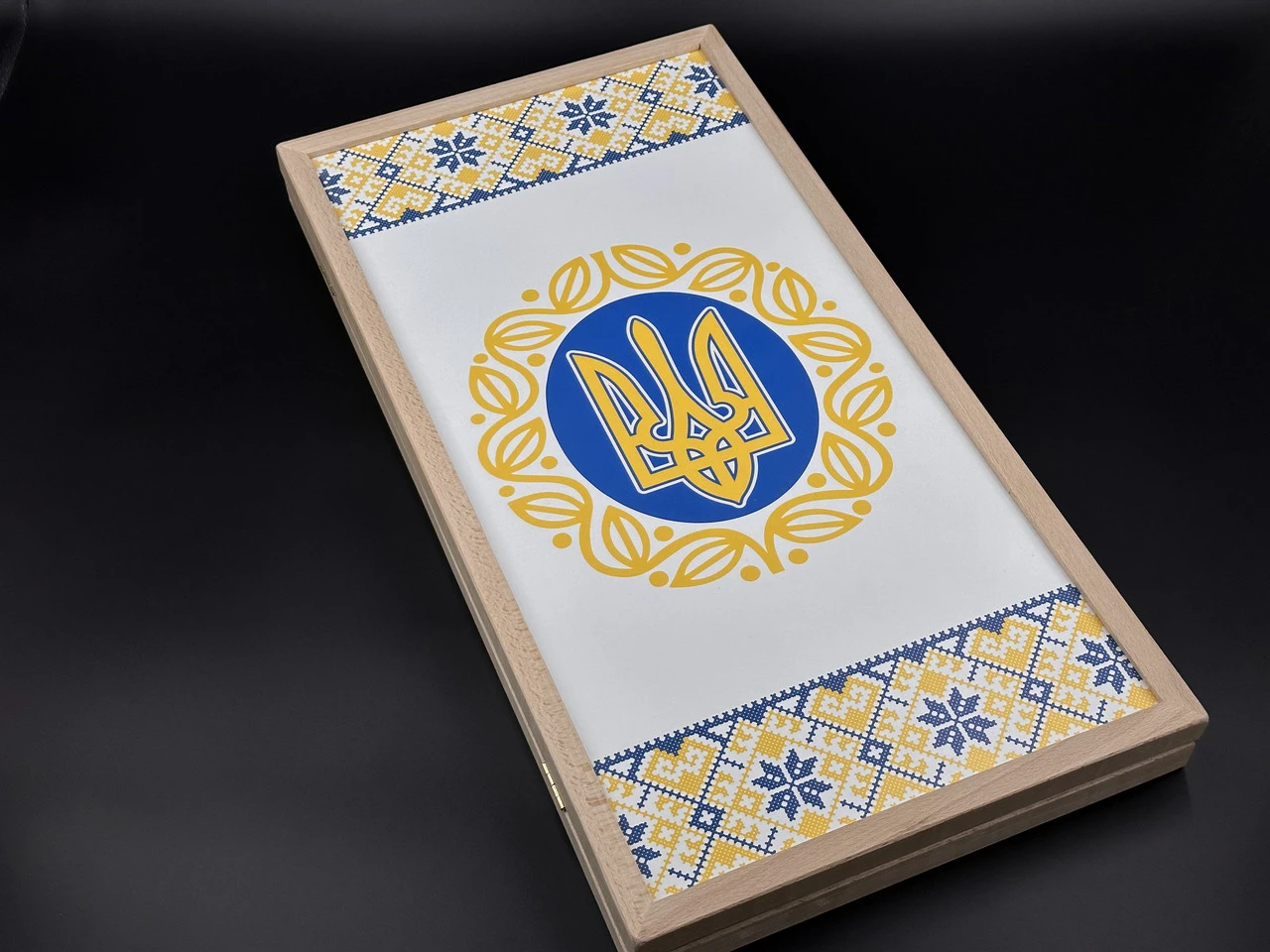 Нарди настільна гра, "Герб", 27х52см, Колір "дерево"