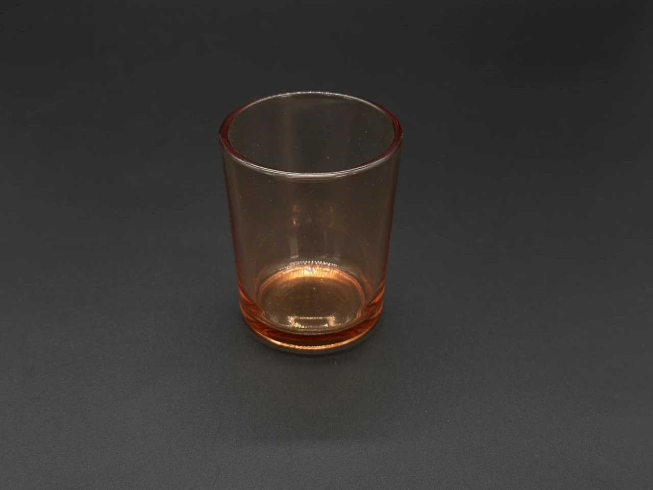 Стеклянная банка для свечей, 65х55мм, Цвет «красный», 90мл