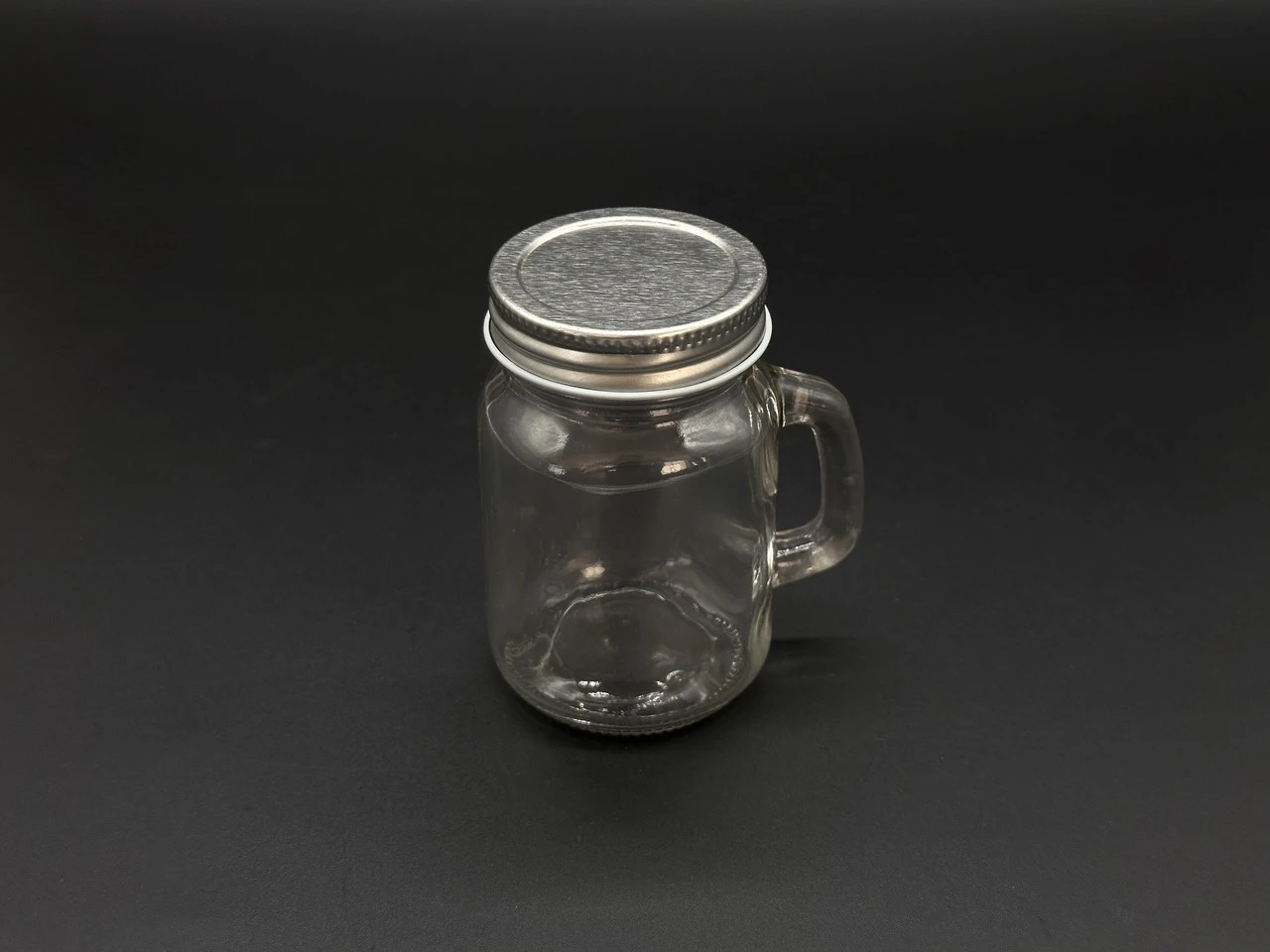 Скляна банка для свічок з металевою кришкою, 85х50мм, Колір "прозорий"