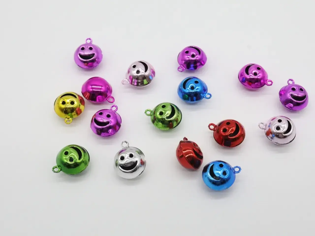 Колокольчики-погремушки металлические декоративные, 15мм, Цвет «разноцветный»