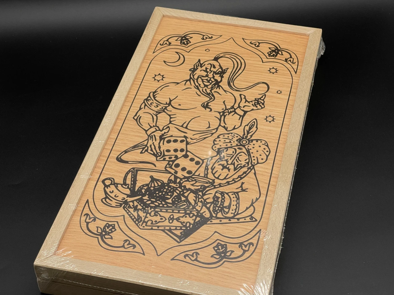 Нарди настільна гра, 21,5х42см, Колір "дерево"