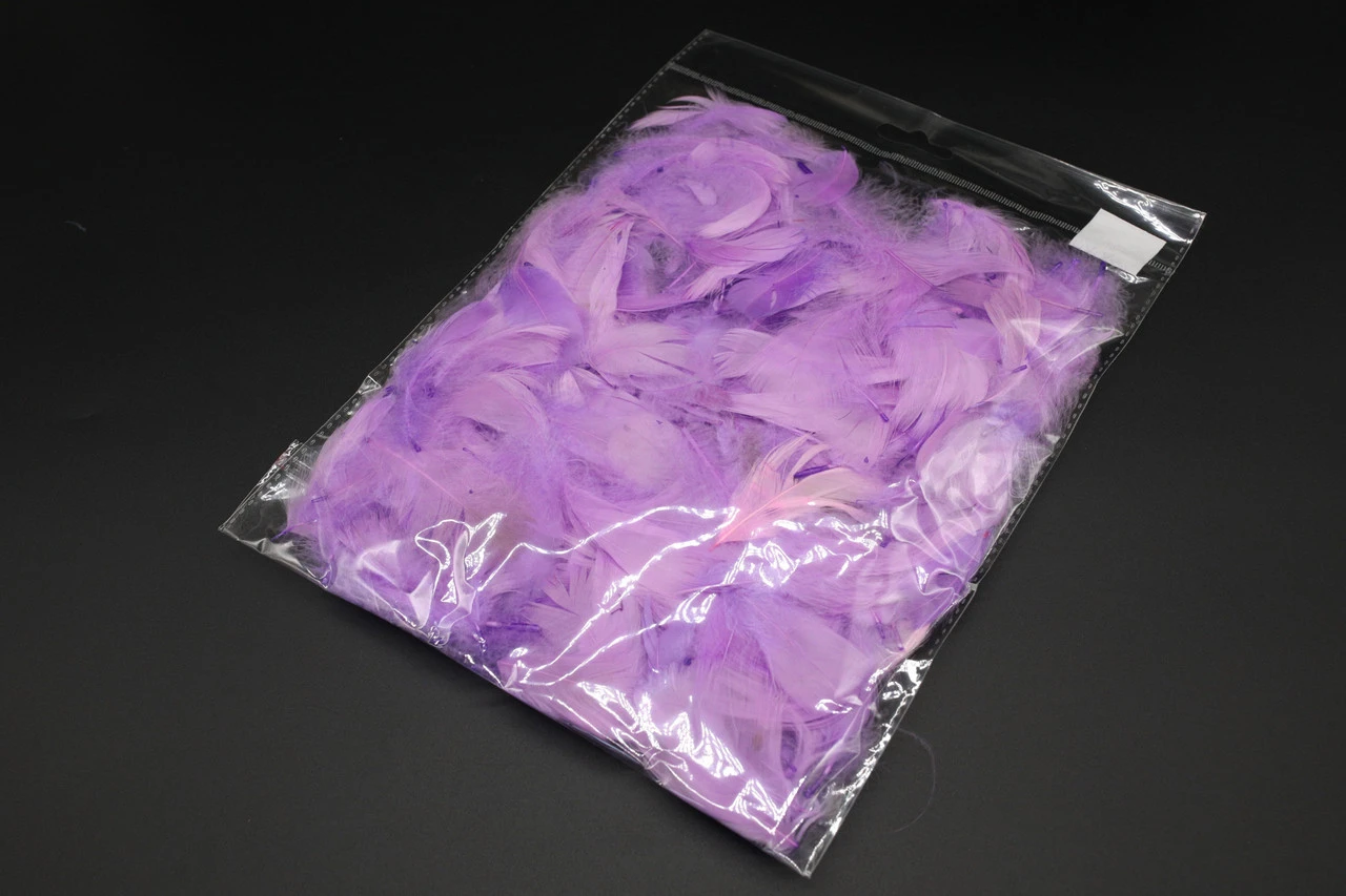 Наповнювач декоративний, Пір'я, Колір "фіолетовий", 10грам - 2